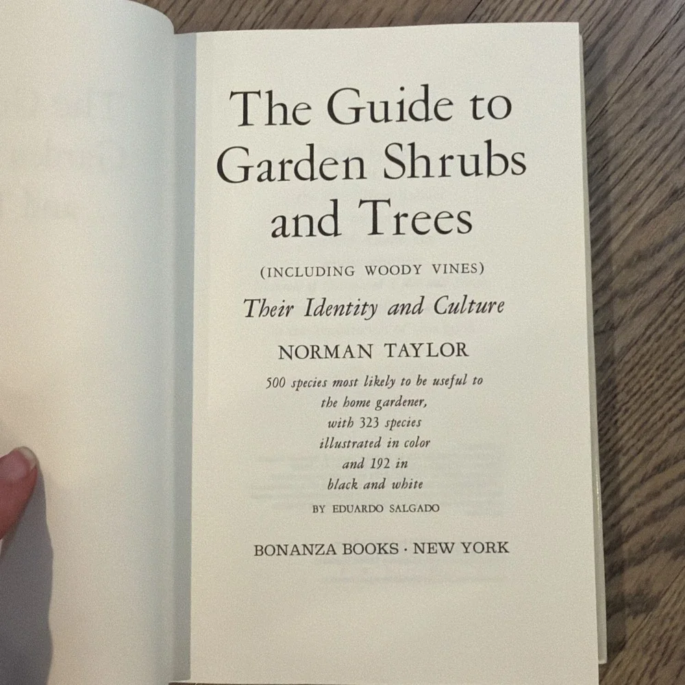 The Guide to Garden Shrubs and Trees - Taylor - 1965 Vtg Gardening Plants